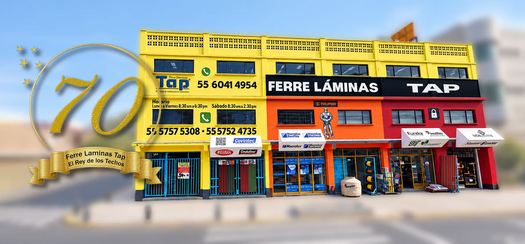 Fachada de Ferre Láminas TAP en Gustavo A. Madero, Ciudad de México