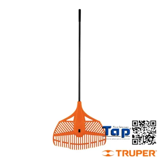 Imagen de ESCOBA  PCO P JARDIN FLEX 26 DIENTES MANGO ACERO 1350 54"