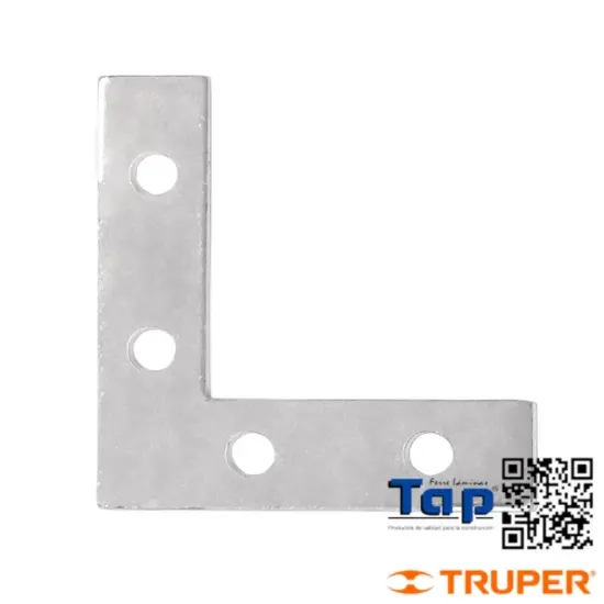 Imagen de ESCUADRAS PLANAS CANTONERAS 025 1"X025 1" FIERO BOL 24