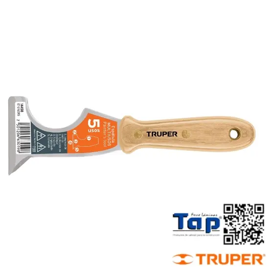 Imagen de ESPATULA 062  2-1/2" 5 USOS C MANGO MAD TRUPER