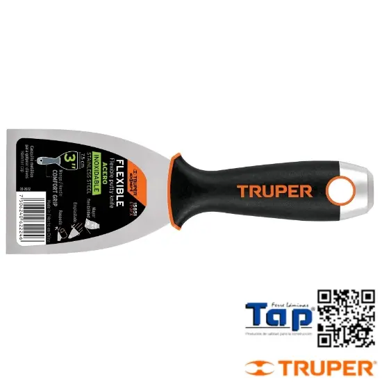 Imagen de ESPATULA FLEX 125 5" ACERO INOX MANGO COMFORTGRIP EXPERT