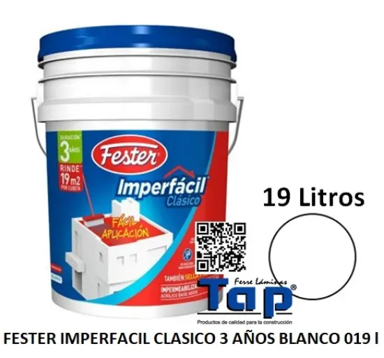 Imagen de FESTER IMPERFACIL CLASICO 3 AÑOS BLANCO 019 l