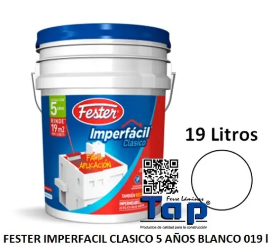 Imagen de FESTER IMPERFACIL CLASICO 5 AÑOS BLANCO 019 l