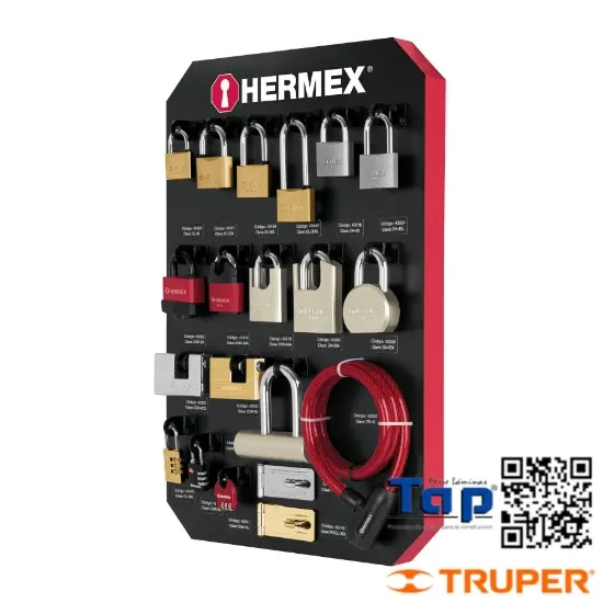 Imagen de EXHIBIDOR C CANDADO HERMEX