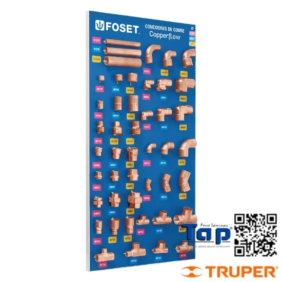 Imagen de EXHIBIDOR C CONEXIONES COBRE FOSET