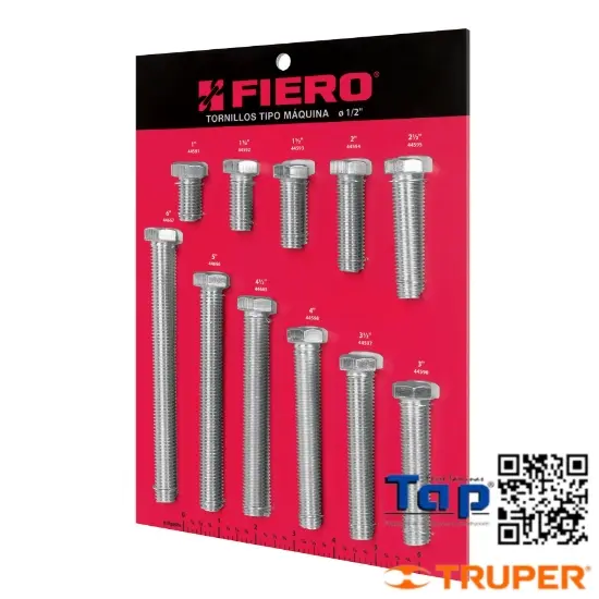 Imagen de EXHIBIDOR FIERO C TORNILLOS T MQNA  013 1/2"