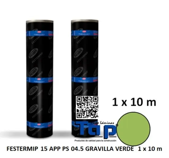 Imagen de FESTERMIP 15 APP PS 04.5 GRAVILLA VERDE  1 x 10 m