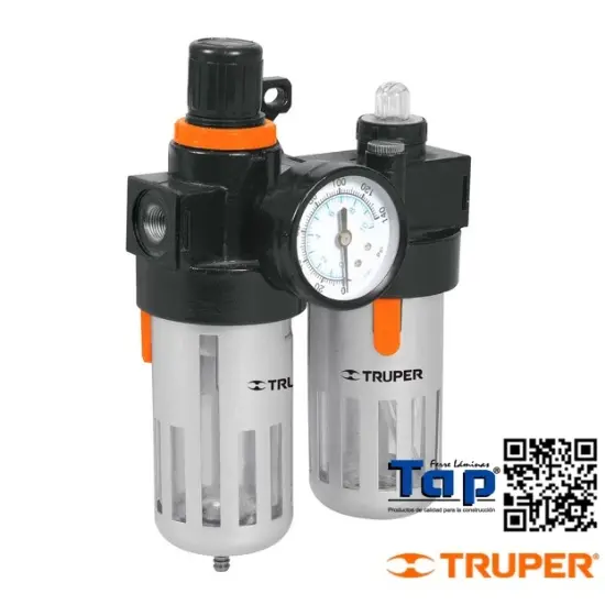 Imagen de FILTRO Y REGULADOR AIRE C MOD LUBRICACION TRUPER