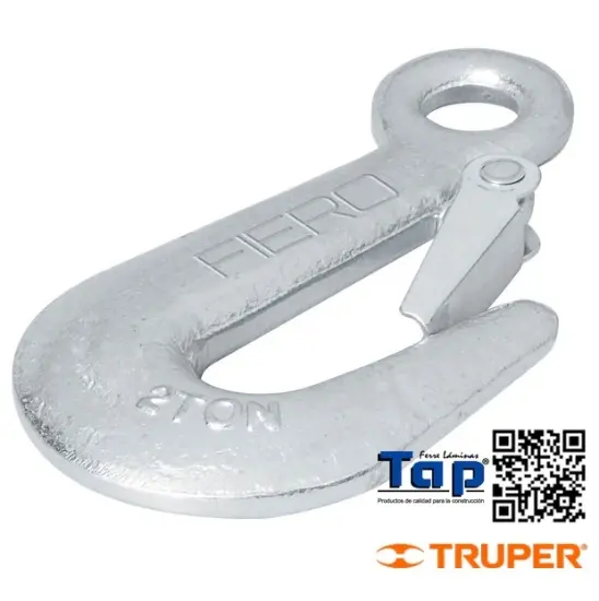 Imagen de GANCHO ESLINGA ACERO FORJADO 015 5/8" CARGA 1500 KG FIERO