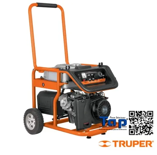 Imagen de GENERADOR ELECTRICO PORTATIL  5.5 KW MOTOR A GASOLINA TRUPER