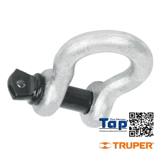 Imagen de GRILLETE ACERO FORJADO 006 1/4" FIERO
