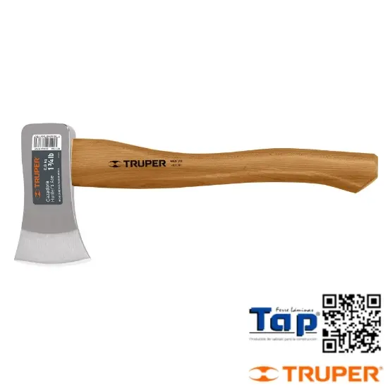 Imagen de HACHA CAZADORA 1-3/4 LB MANGO HICKORY 450 18" TRUPER