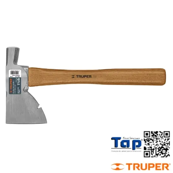 Imagen de HACHA DOMESTICA 038 1-1/2 LB MANGO HICKORY 350 14" TRUPER