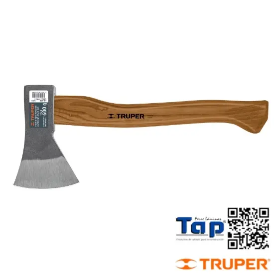 Imagen de HACHA EUROPEA  600 G MANGO HICKORY 350 14" TRUPER