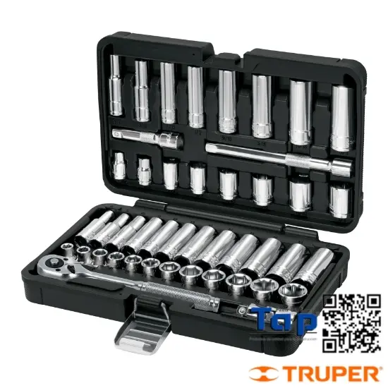 Imagen de HERRAMIENTAS CUA 009 3/8" STD Y MM P MEC JGO 45