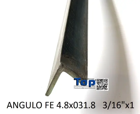 Imagen de ANGULO FE 4.8x031.8 3/16"x1 1/4"