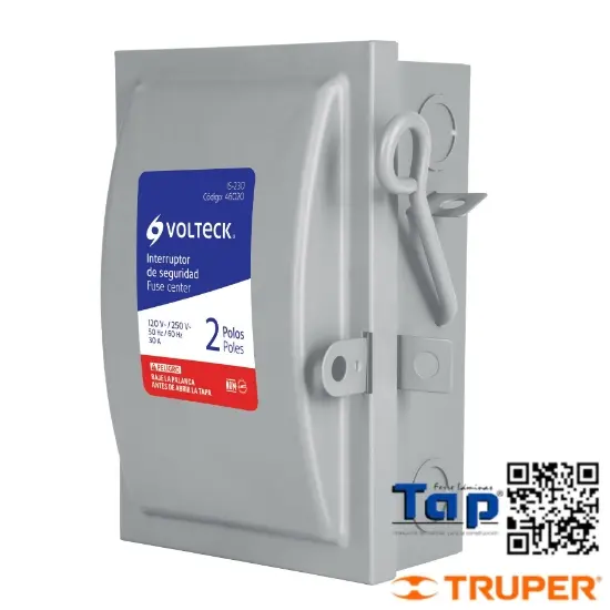 Imagen de INTERRUPTOR SEGURIDAD 2 POLOS 30 A VOLTECK