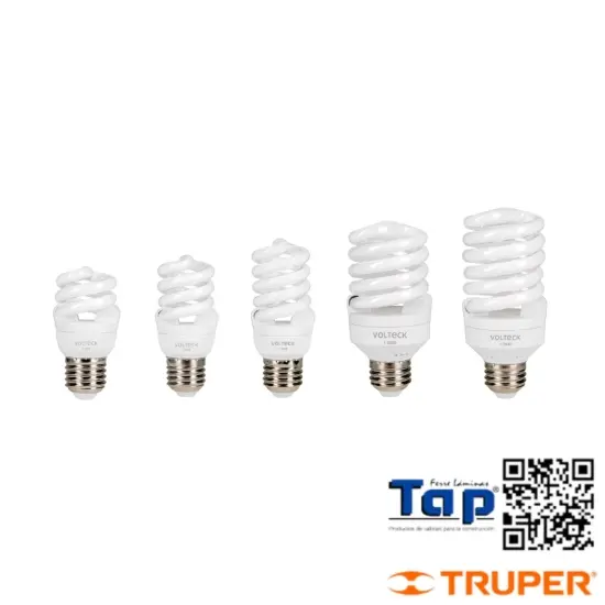 Imagen de LAMP ESPIRAL MINI T2 11 W LUZ CALIDA EN BLISTER VOLTECK