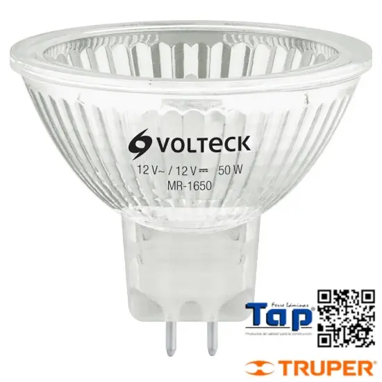 Imagen de LAMP HALOGENO 50 W T MR 16 BASE GU  5.3 VOLTECK
