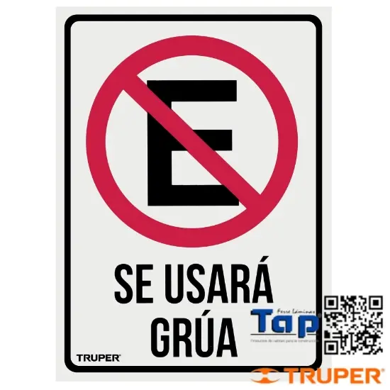 Imagen de LETRERO SEÑALIZACION "NO ESTACIONARSE" 25 X 34 CM
