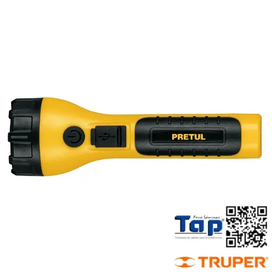 Imagen de LINTERNA  PCO RECARGABLE LED 120 LUMENES PRETUL