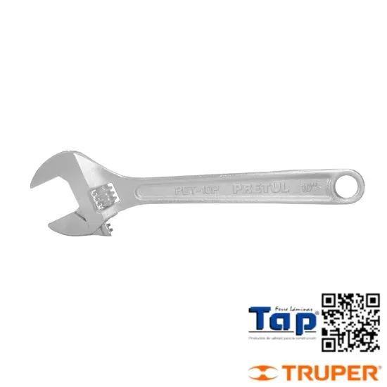 Imagen de LLAVE AJUST (PERICO) 250 10" CROMADA PRETUL