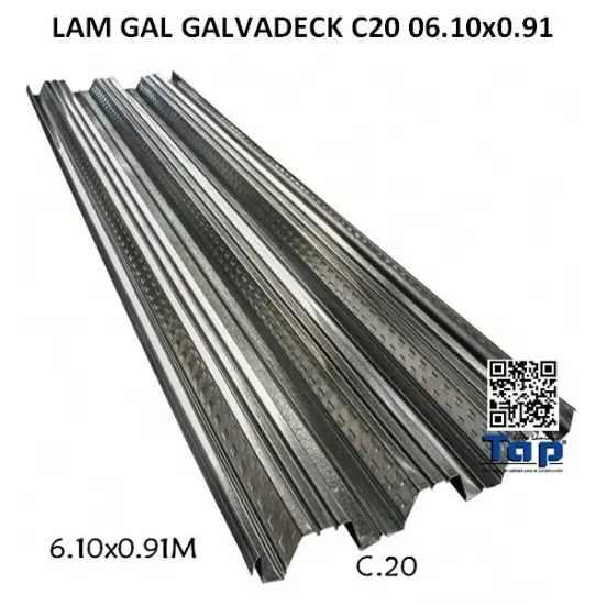 Imagen de LAM GAL GALVADECK C20 06.10x0.91