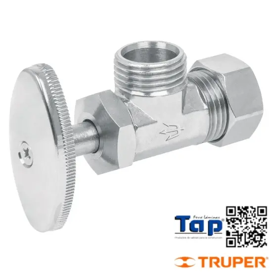Imagen de LLAVE ANG 013 1/2"X013 1/2" COMPRESION T BARRILITO