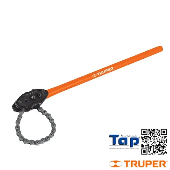 Imagen de LLAVE CADENA T CAIMAN USO PESADO MANGO 700 28" TRUPER