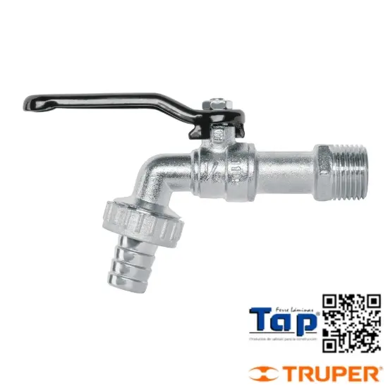 Imagen de LLAVE ESFERA ZINC 110 GR ENTRADA 013 1/2" FOSET BASIC