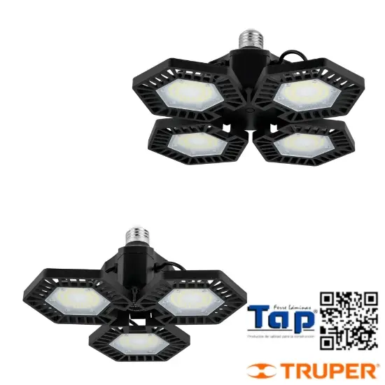 Imagen de LUMINARIO  LED  65 W ALU C 3 PANELES ABATIBLES