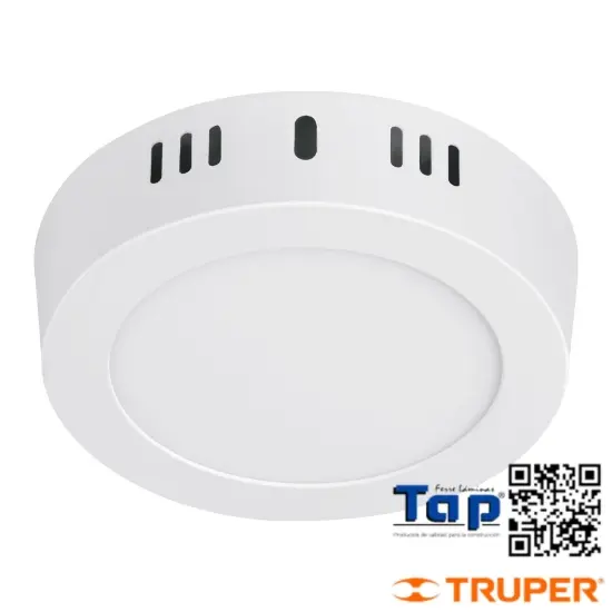 Imagen de LUMINARIO BLANCO LED  6 W REDONDO T PLAFON LUZ CALIDA