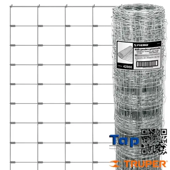Imagen de MALLA GANADERA ACERO GALVANIZADO ROLLO 50MX1.2 M