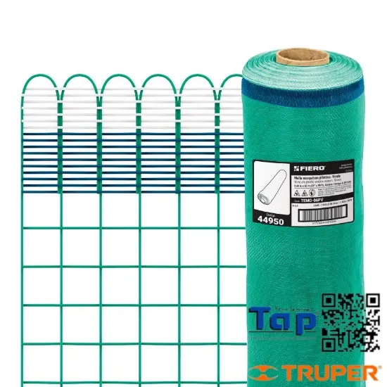 Imagen de MALLA MOSQUITERA  PCO VERDE ROLLO 30 MX0.6M