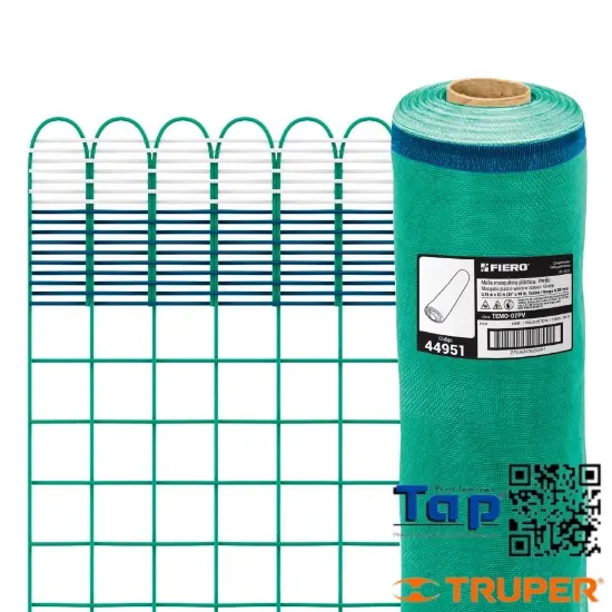 Imagen de MALLA MOSQUITERA  PCO VERDE ROLLO 30 MX0.75M