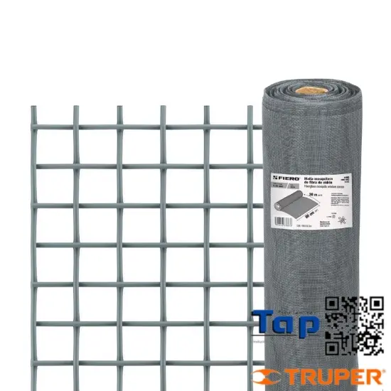 Imagen de MALLA MOSQUITERA FIBRA VIDRIO GRIS ROLLO 30 MX0.9M