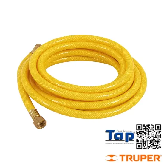Imagen de MANGUERA P GAS 009 3/8" FLEX AMARILLA 5 M C CONEXION