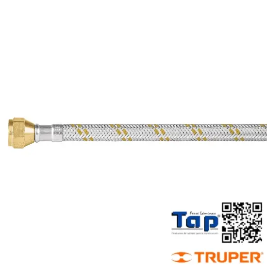 Imagen de MANGUERA P GAS ACERO INOX 009 3/8"X009 3/8" 100 CM FOSET