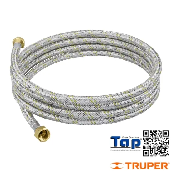 Imagen de MANGUERA P GAS ACERO INOX 009 3/8"X009 3/8" 300 CM FOSET