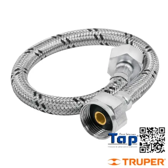 Imagen de MANGUERA P WC ACERO INOX 013 1/2"X022 7/8" 35 CM FOSET