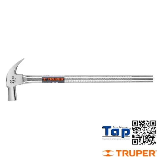 Imagen de MARTILLO CABEZA CONICA 29 MM UÑA CURVA MANGO, TUBULAR