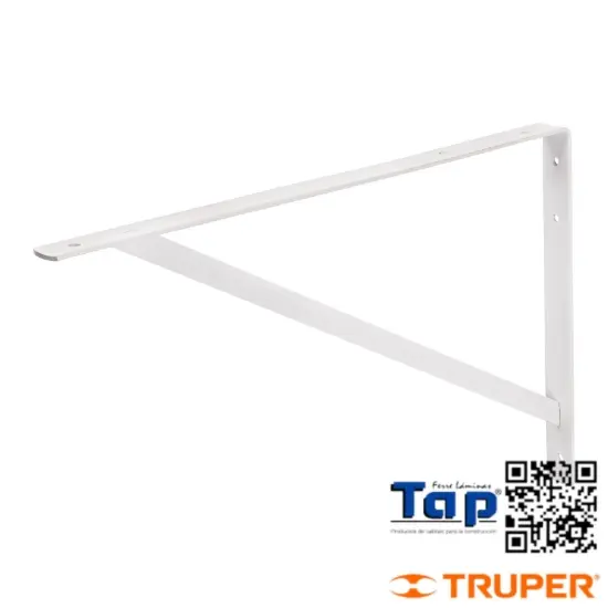 Imagen de MENSULA ACERO REFORZADA BLANCA 13X500 20" FIERO