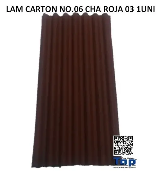 Imagen de LAM CARTON NO.06 CHA ROJA 03 1UNI