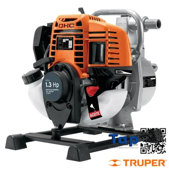 Imagen de MOTOBOMBA AUTOCEBANTE  1 HP A GASOL 1" X 1" 4 TIEMPOS