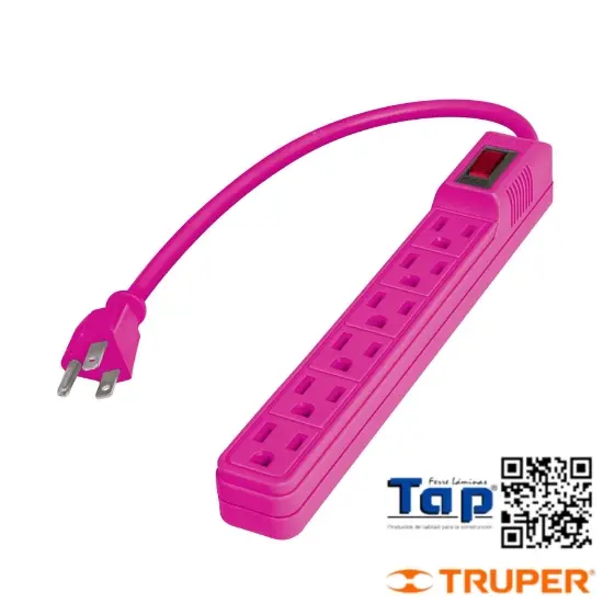 Imagen de MULTICONTACTO 16 AWG DOMESTICO 6 ENTRADAS COLORES A GRANEL