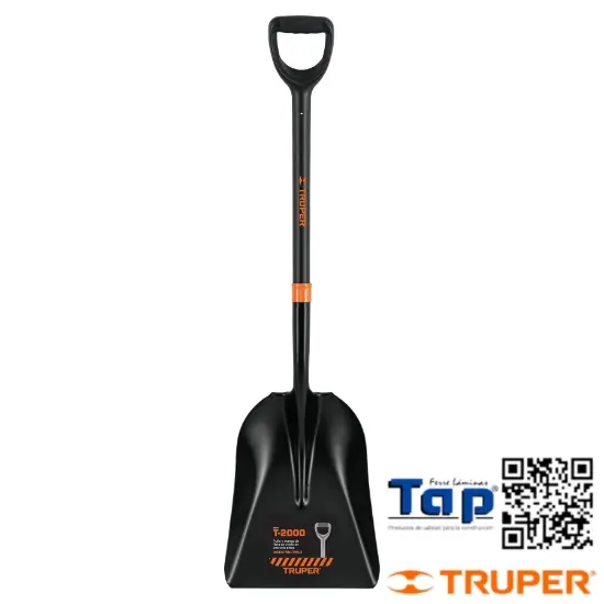Imagen de PALA CARBONERA T-2000 PUÑO "Y" MANGO FIBRA VIDRIO TRUPER