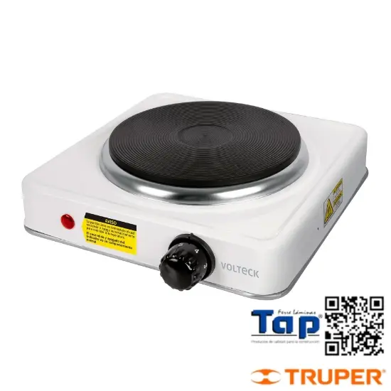 Imagen de PARRILLA ELECTRICA QUEMADOR T DISCO BLANCA VOLTECK