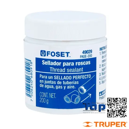 Imagen de PASTA SELLADOR ROSCAS 200 G FOSET