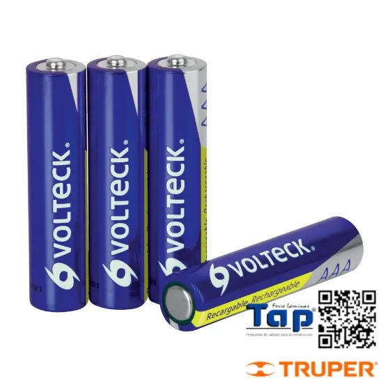 Imagen de PILAS AAA RECARGABLES USO GENERAL 600 MAH BLISTER C 4