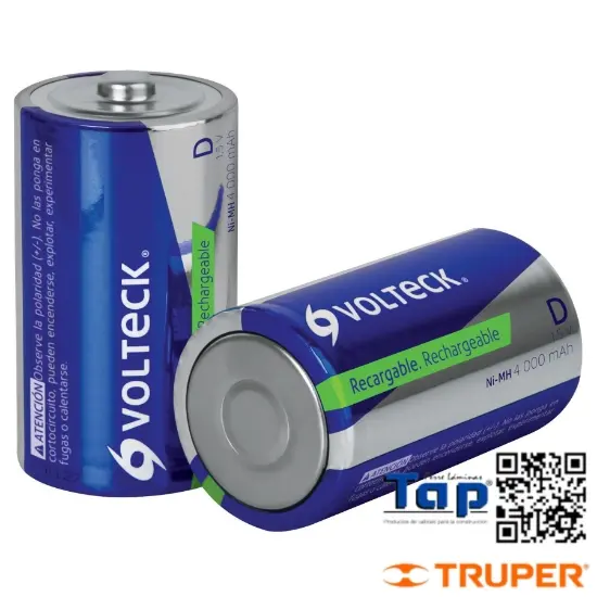 Imagen de PILAS D RECARGABLES LARGA DURACION 4000 MAH BLISTER C 2